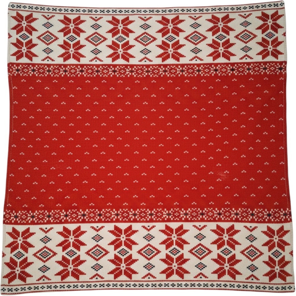 Lauren Ralph Lauren Throw Blanket OS Red Fair Isle Snowflake